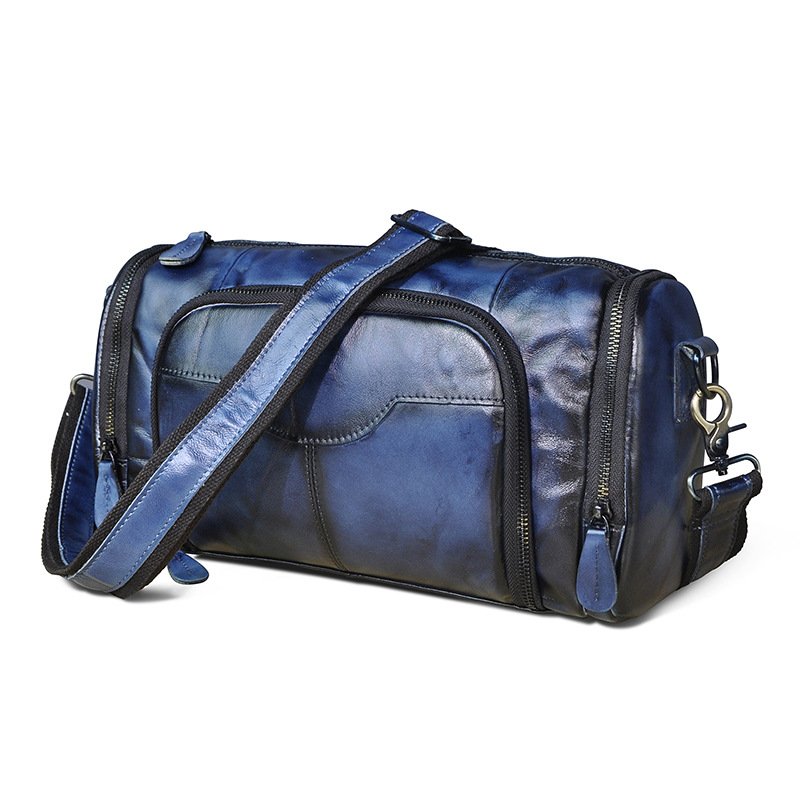 Retro Fashion Trend Leather Shoulder Messenger Bag Cowhide Pillow Bag - Image 7