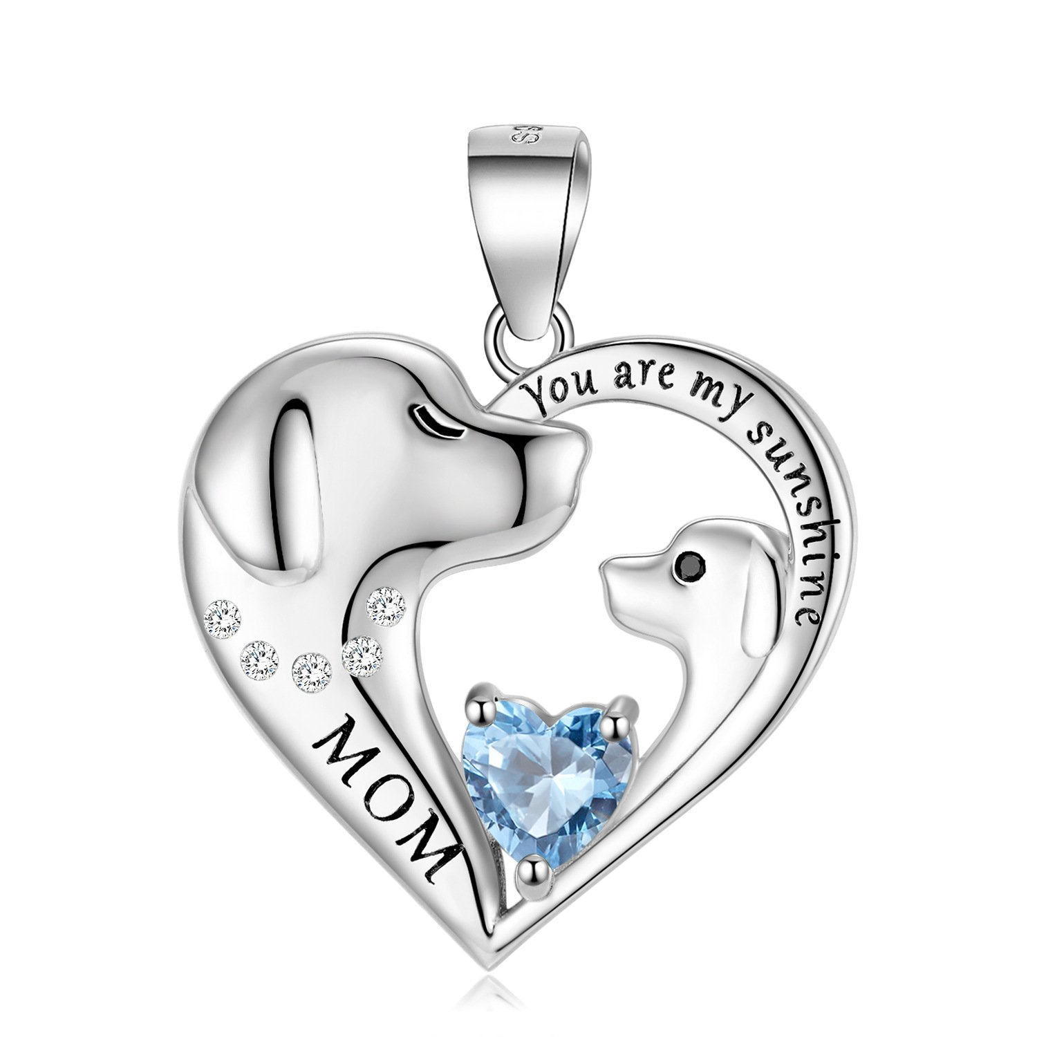 S925 Sterling Silver Cute Dog Necklace Mother's Day Series Sweater Chain - Image 17
