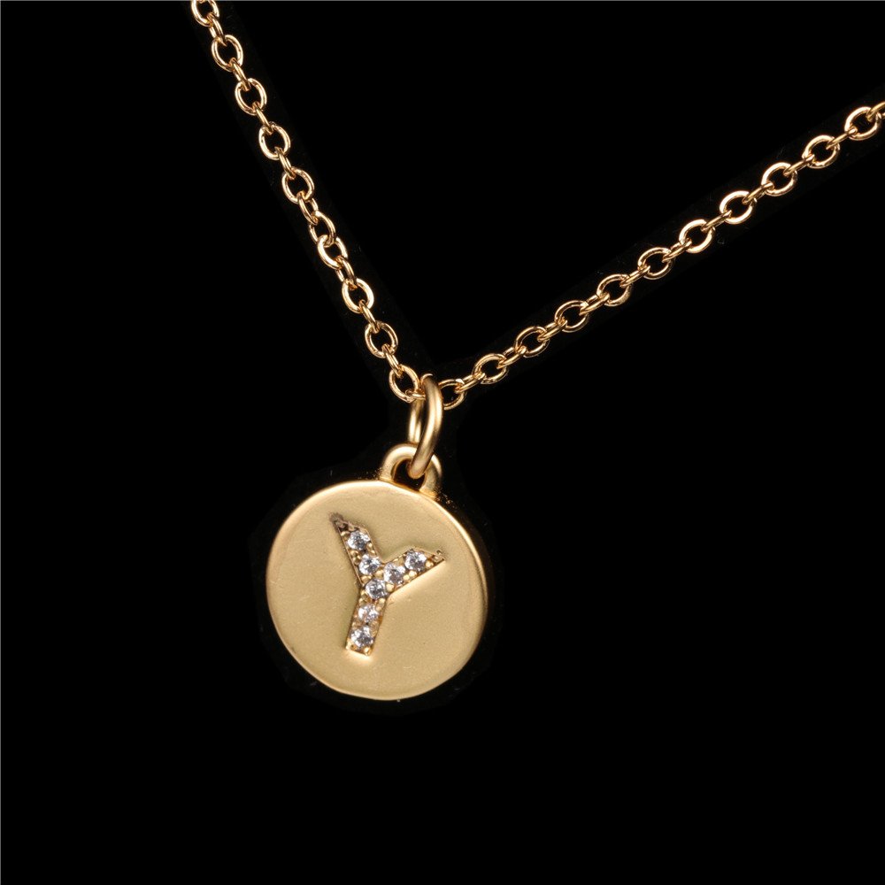 26 English Letter Pendant With Diamond Frosted Matte - Image 27