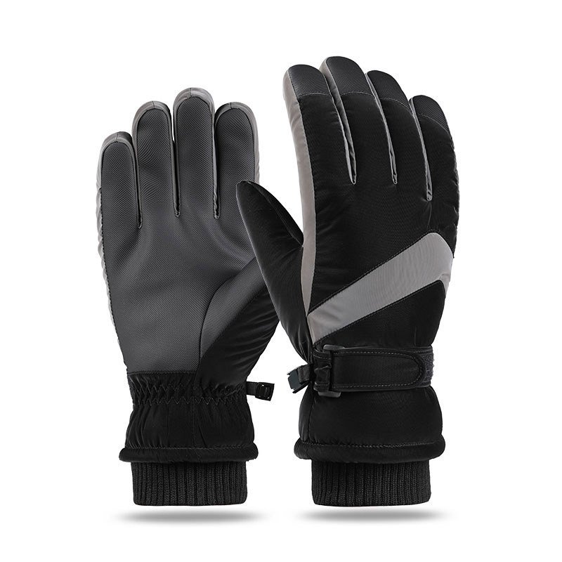 Couple Winter Fleece Thickened Warm And Windproof Gloves - Image 4