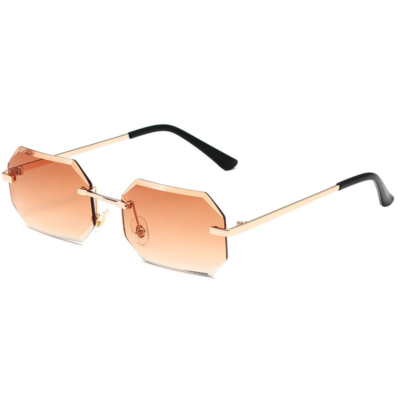 Frameless Small Square Sunglasses Street Photo Trend - Image 2