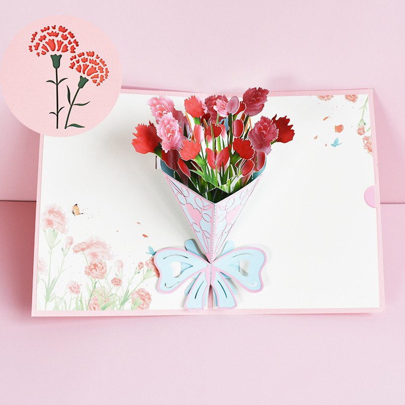 Mother's Day Pop-up Card With Colorful Butterflies - Image 32