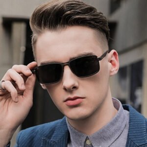 Retro Square Frame Men's Sunglasses