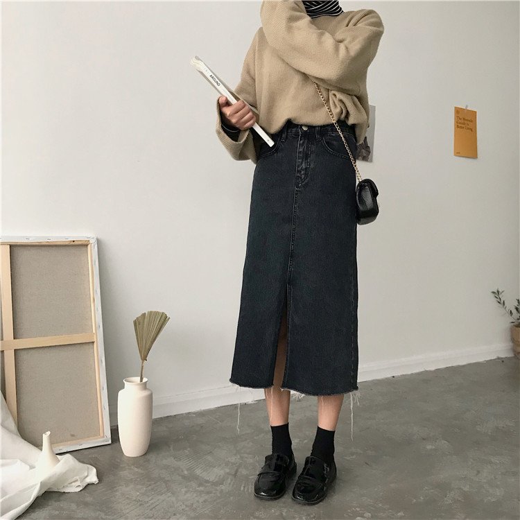 Denim Skirt Women's Autumn And Winter New Style