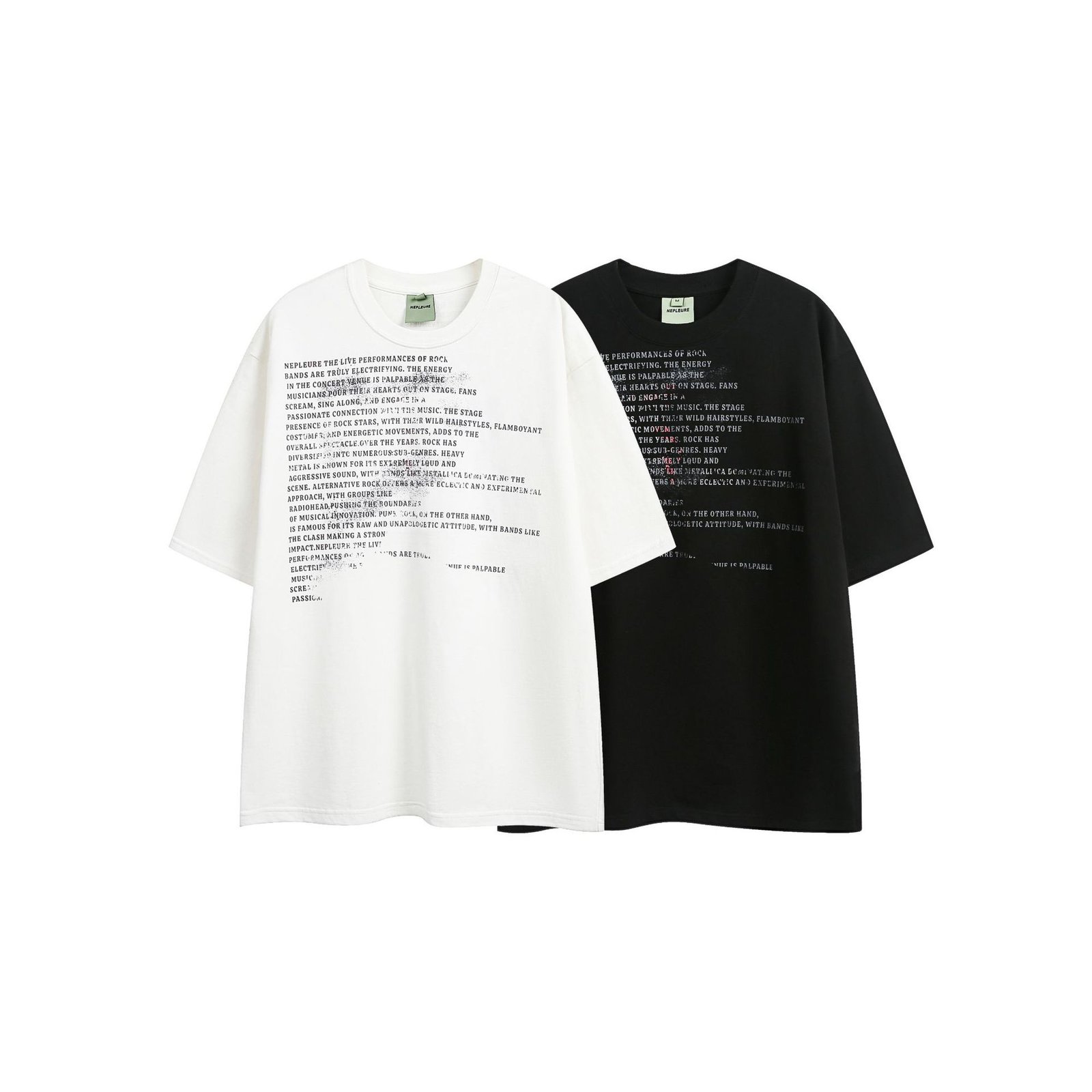 Men's And Women's Retro Loose And Simple Printed T-shirt