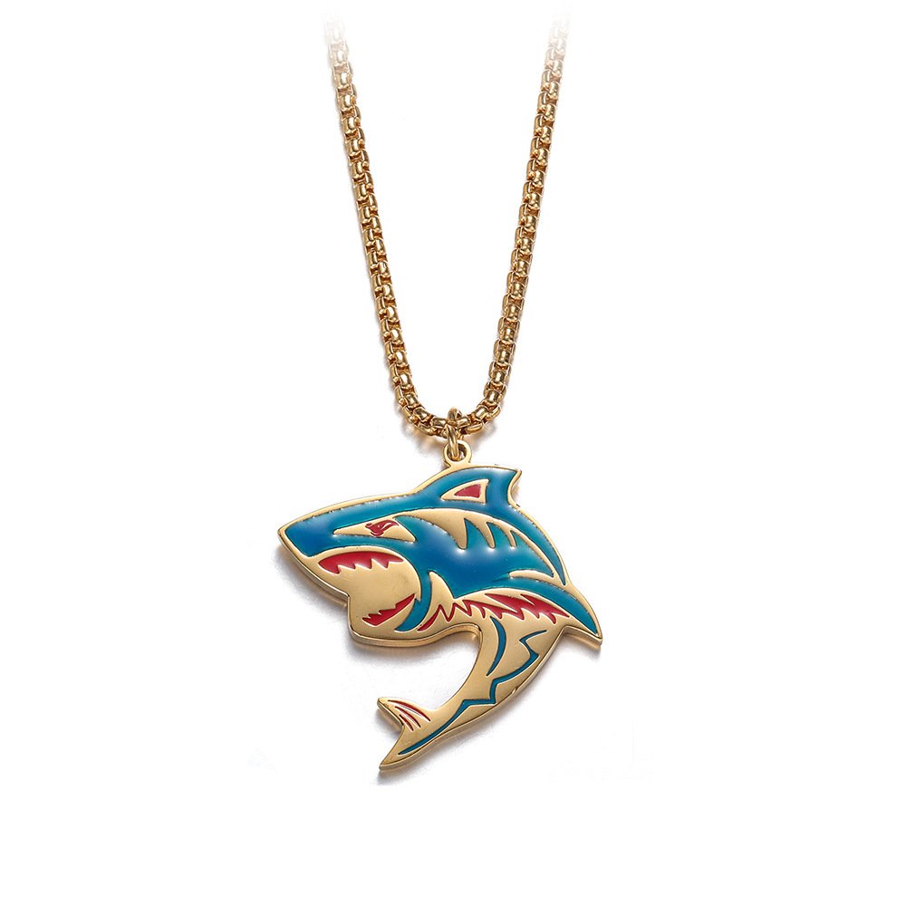 Hip Hop Shark Element Necklace Fashion - Image 6