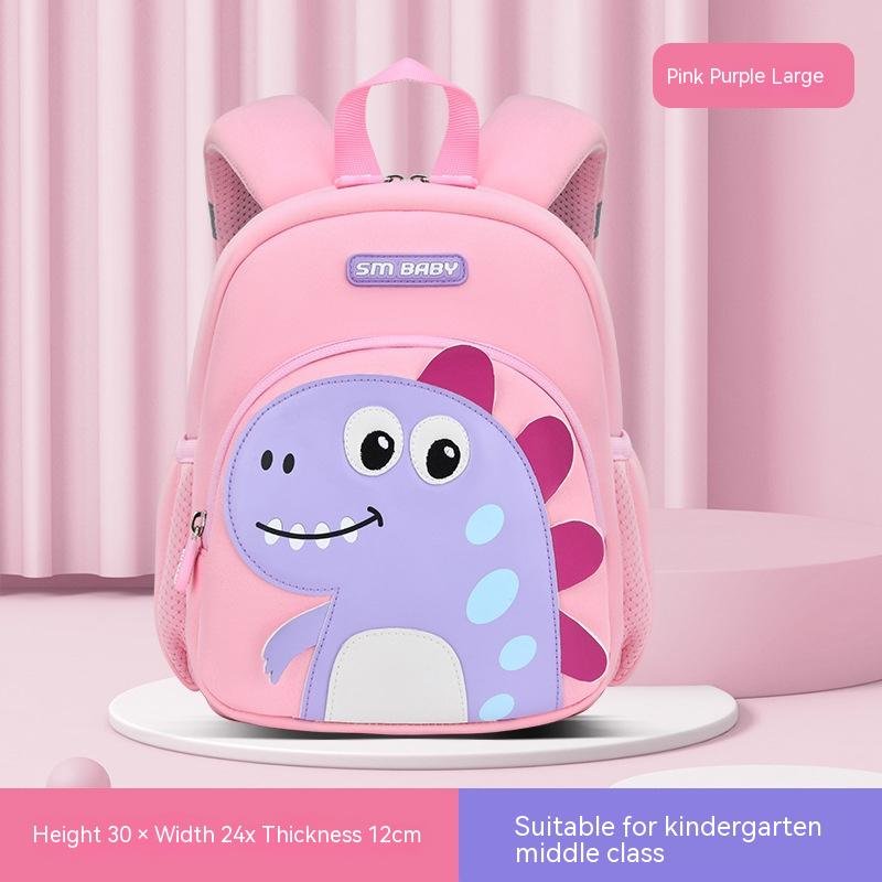 Men's And Women's Cute Fashion Dinosaur Neoprene Backpack - Image 9