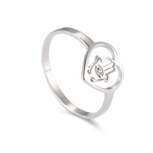 Palm Eye Religion Faith Ring