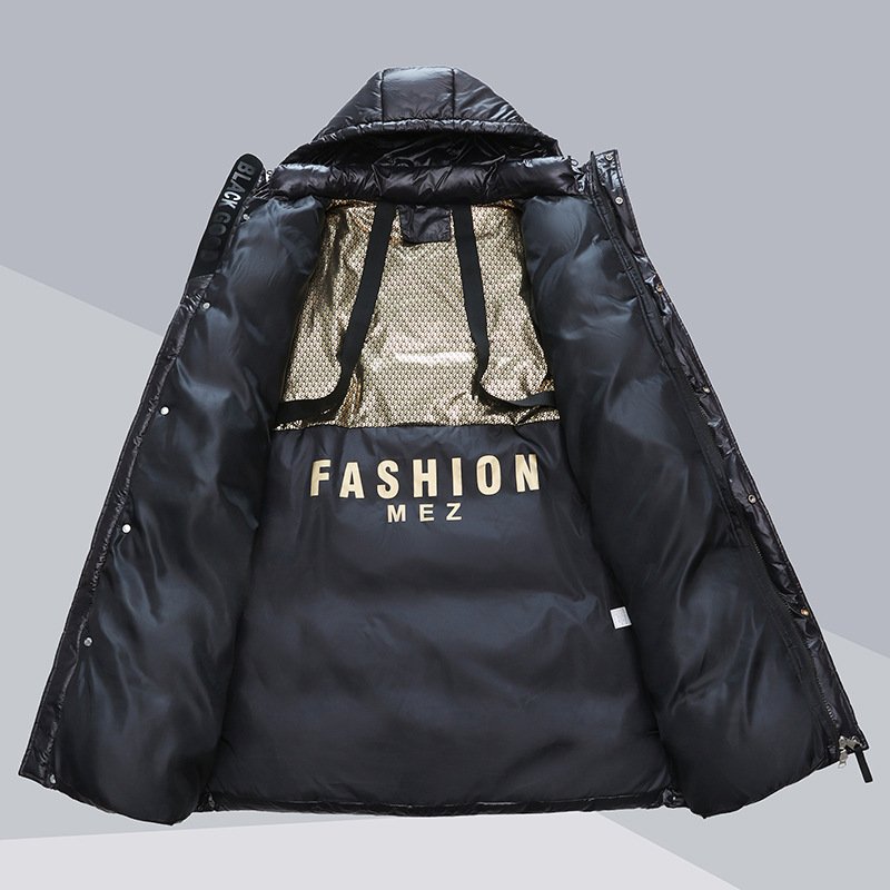 Winter Warm Hooded Coat With Pockets Fashion Simple Long Cotton Jacket Solid Color Outwear Women's Clothing - Image 7