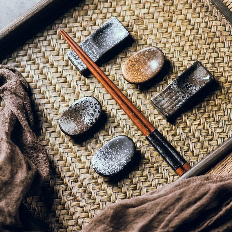 Chopsticks Shelf Ceramic Hotel Table Setting Chopsticks Holding Shelf Chopstick Rest Household Restaurant - Image 12