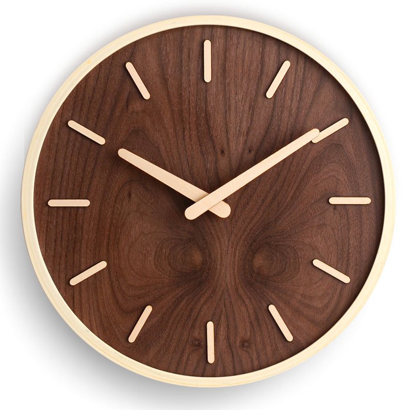 Simple Chinese Style Wall Clock Wooden Modern Home Living Room Decoration - Image 4