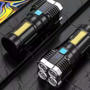 Household Small Five-core Portable Flashlight