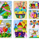 Children's Paper Plate Painting Kindergarten Handmade Diy Production Material Package
