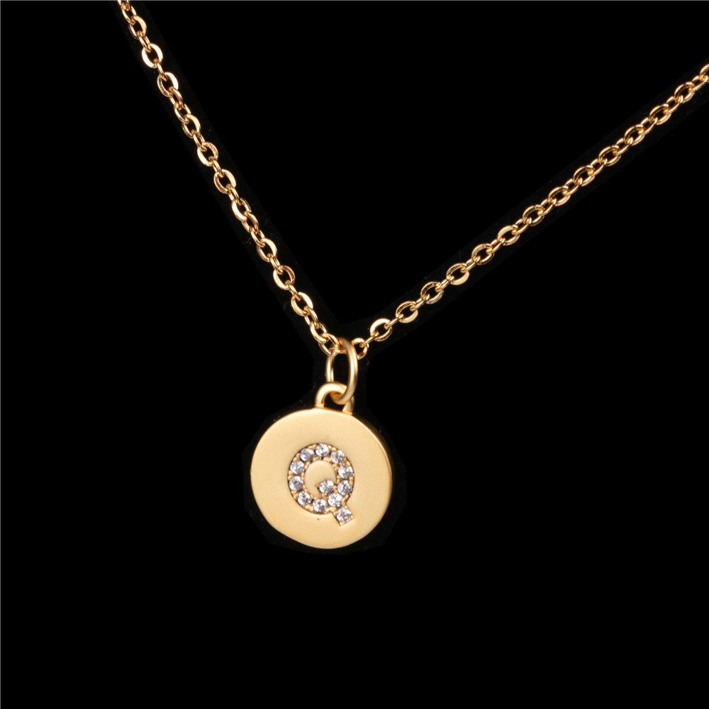 26 English Letter Pendant With Diamond Frosted Matte - Image 19