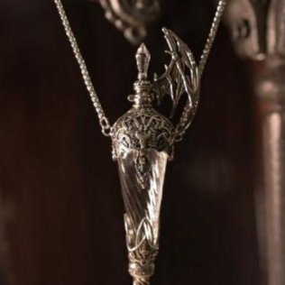 Dragons Breath Original Dragon Blood Vial Medieval Glass Vial Pendant Necklace