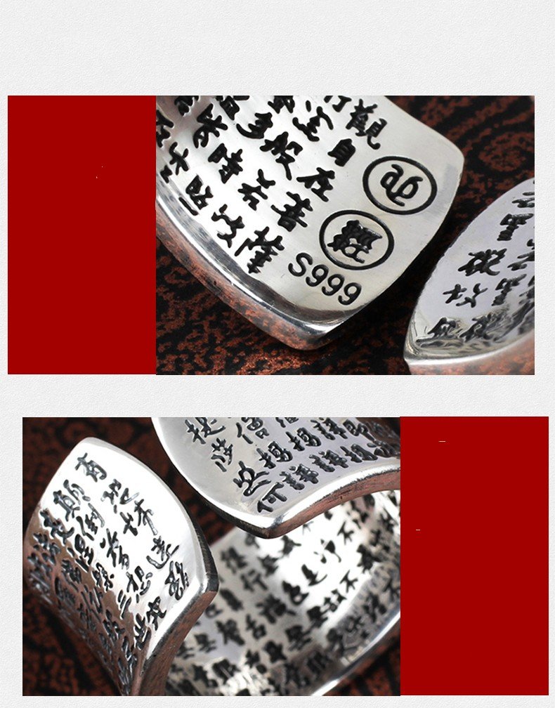 Ring Women's Pure Silver Vintage Lotus Flower - Image 3