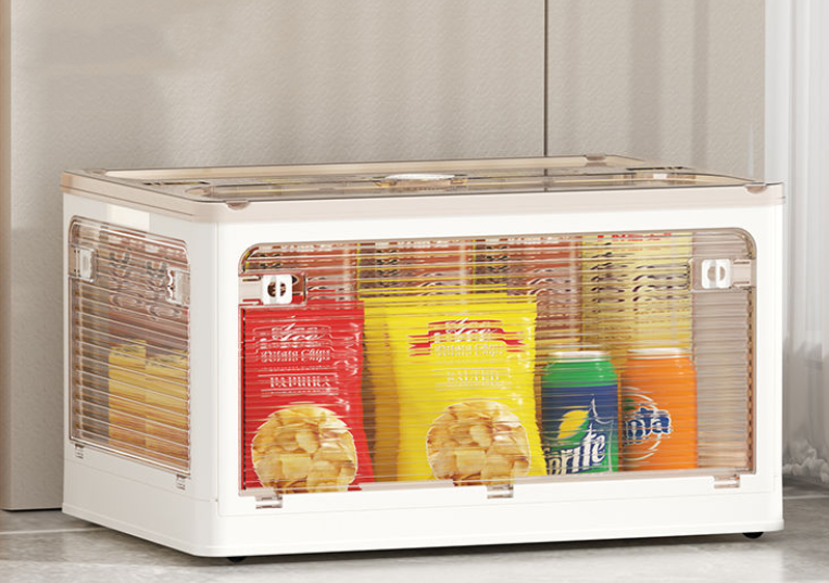 Transparent Plastic Folding Wardrobe Storage Box - Image 2