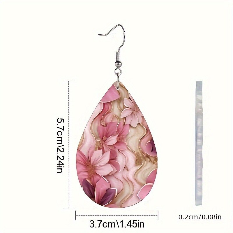 1 Pair Acrylic Earrings Birthday Gift - Image 4