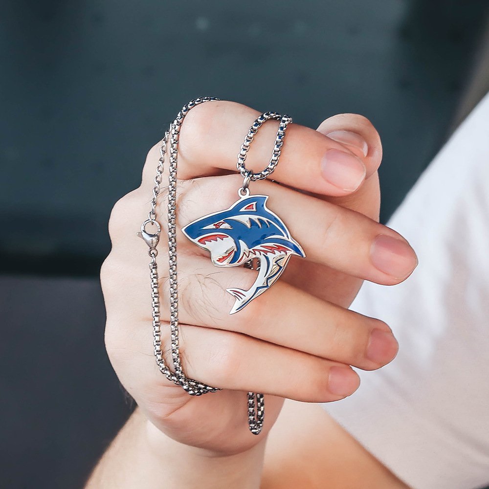 Hip Hop Shark Element Necklace Fashion - Image 2