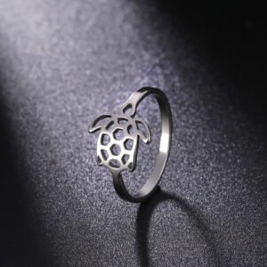 Cartoon Animal Titanium Steel Cut-out Hollowed-out Turtle Design