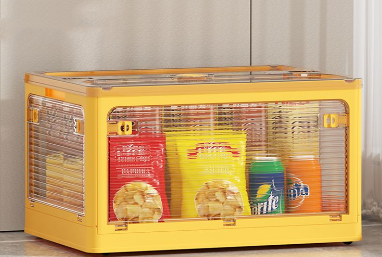 Transparent Plastic Folding Wardrobe Storage Box - Image 4