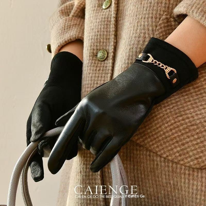 Womens Fleece-Lined Thickened Wind- And Cold-Resistant Warm Gloves - Image 11