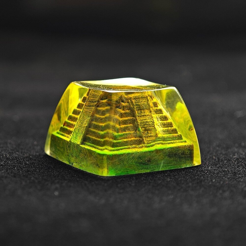 Mechanical Keyboard Snow Mountain Volcano Bird Home Epoxy Resin Keycap - Image 4