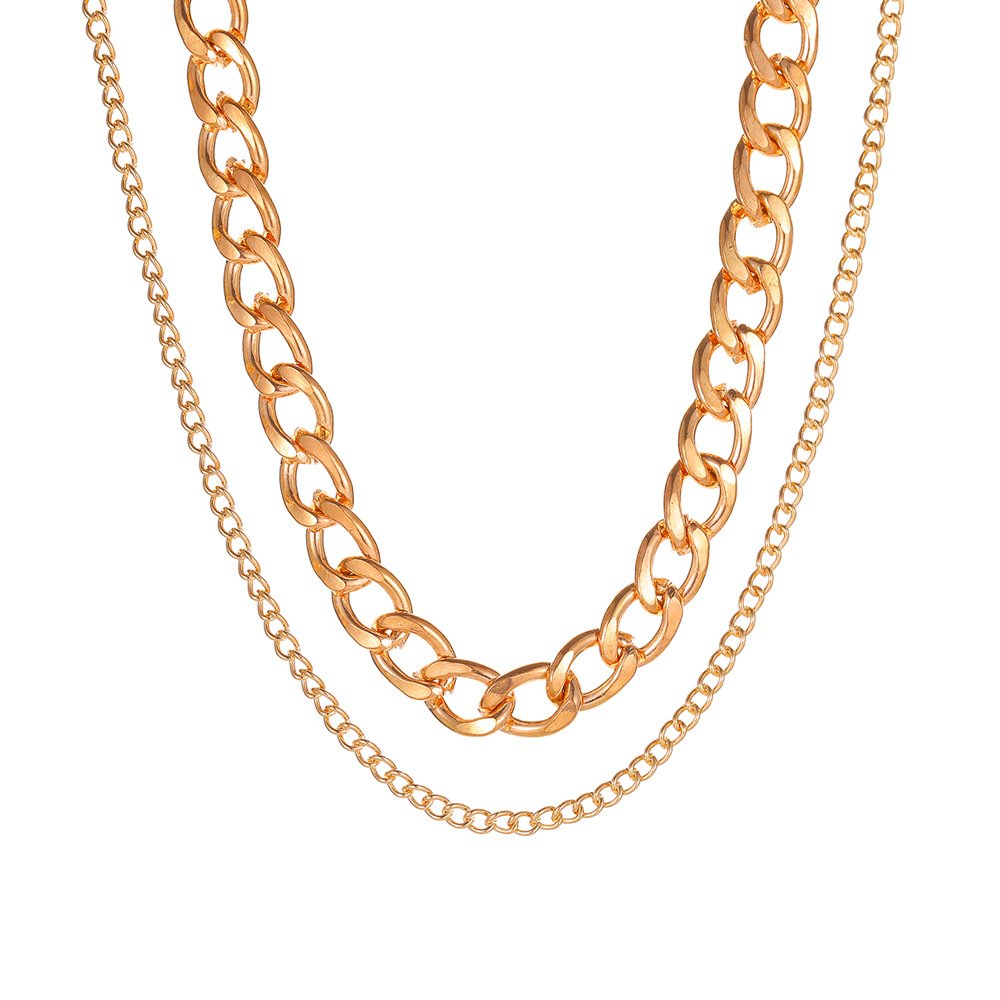 New Retro Personality Folding Neck Chain Clavicle Chain Women - Image 4