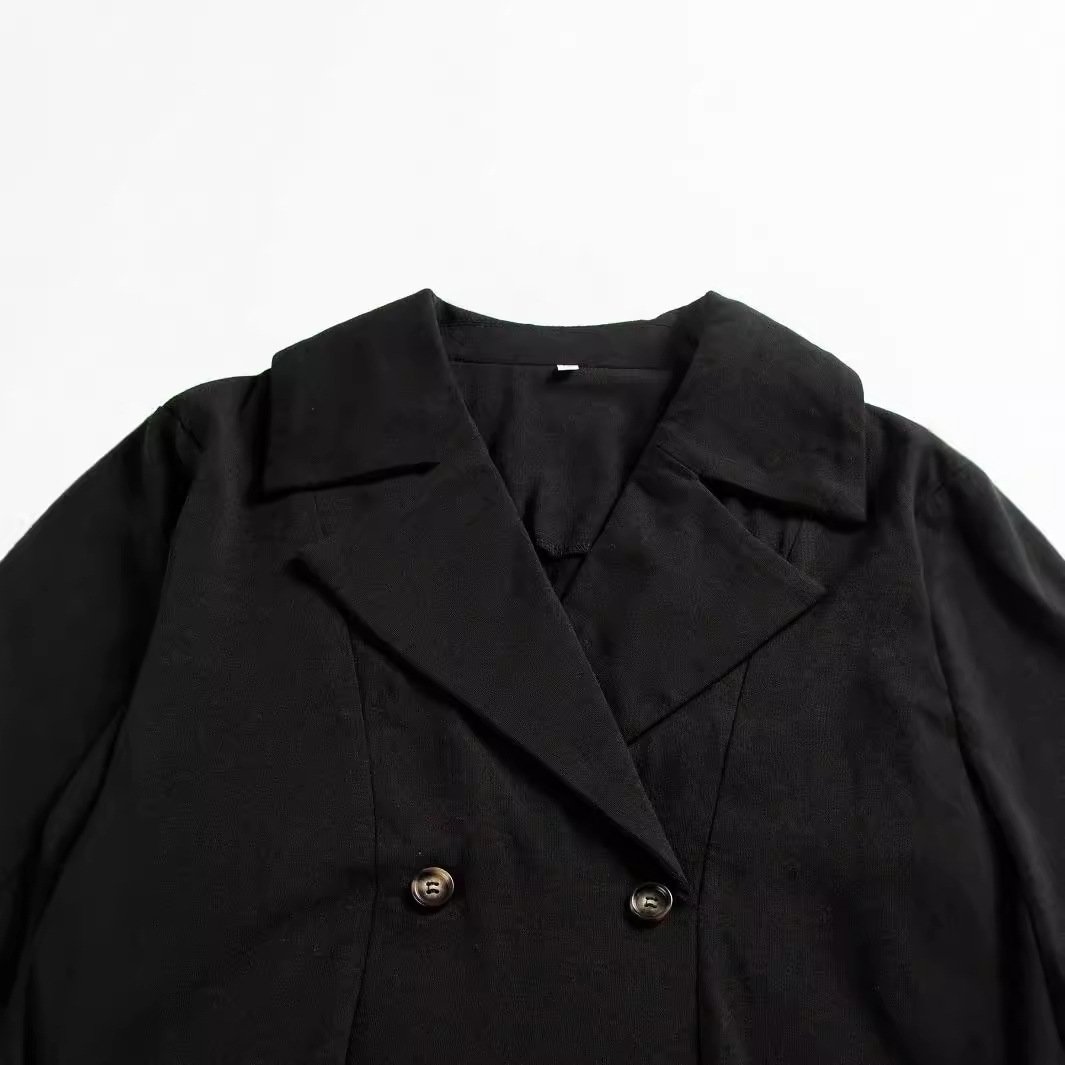 Women's Design Sense Temperament Waist-controlled Slimming Long Sleeve Suit Jacket - Image 4