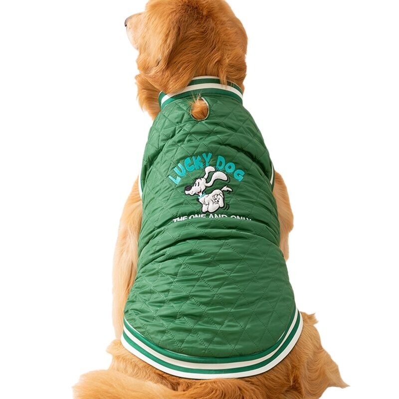 For Autumn And Winter, Large Dog Breeds Such As Golden Retrievers, English Quilted Cotton Jackets, Large Dog Cotton-padded Vests, And Warm Pet Clothes For Samoyeds - Image 5