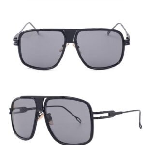 Men's Women's Sunglasses Fashion Vintage With Large Rims Metal Gradient
