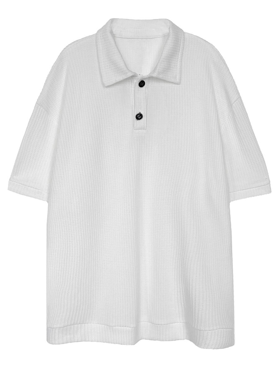 Men's Short-sleeved Polo Shirt Tide Brand Half-sleeved T Men's Shirt Korean Version Of The Lapel T-shirt - Image 2