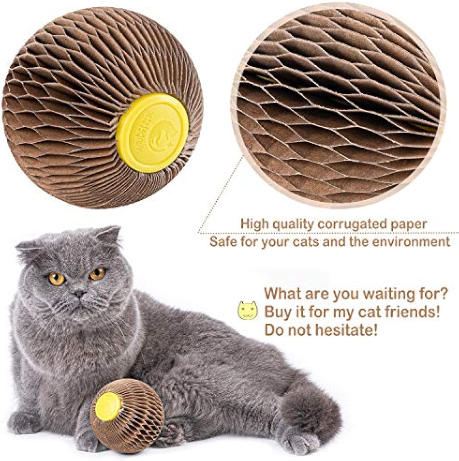 Catnip Ball Toy For Cats Catnip Refillable Scratcher Ball Kitty's Faithful Playmate Reduce Obesity And Loneliness - Image 6