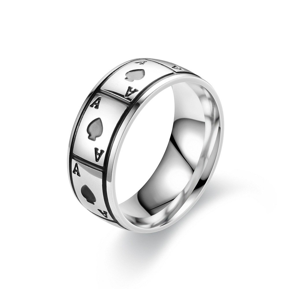 Lucky Black Peach A Titanium Steel Ring - Image 7