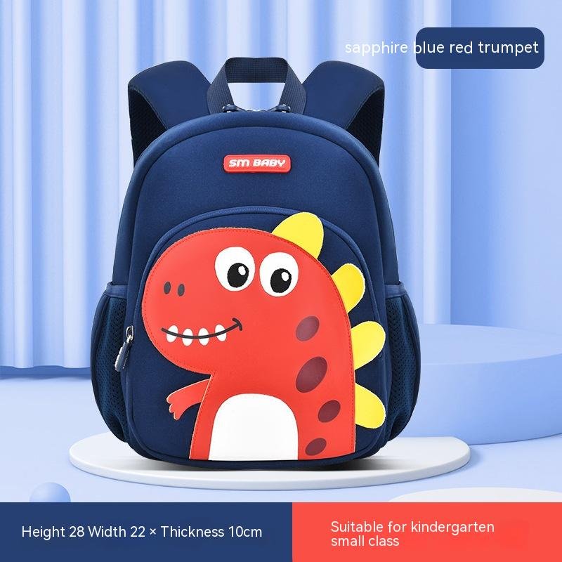 Men's And Women's Cute Fashion Dinosaur Neoprene Backpack - Image 4