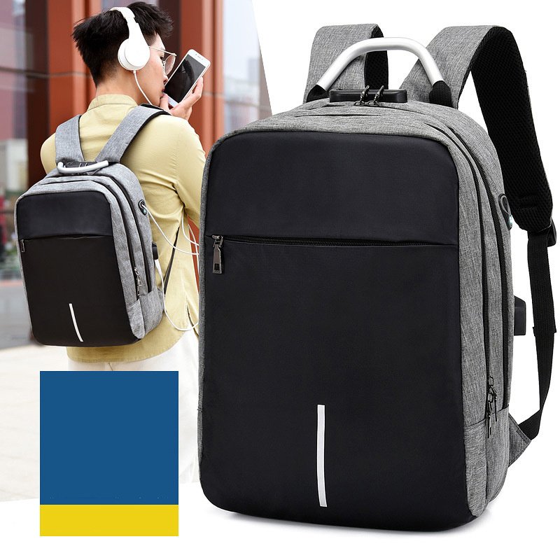 Men's Anti-theft Backpack Usb Notebook Bag - Image 2