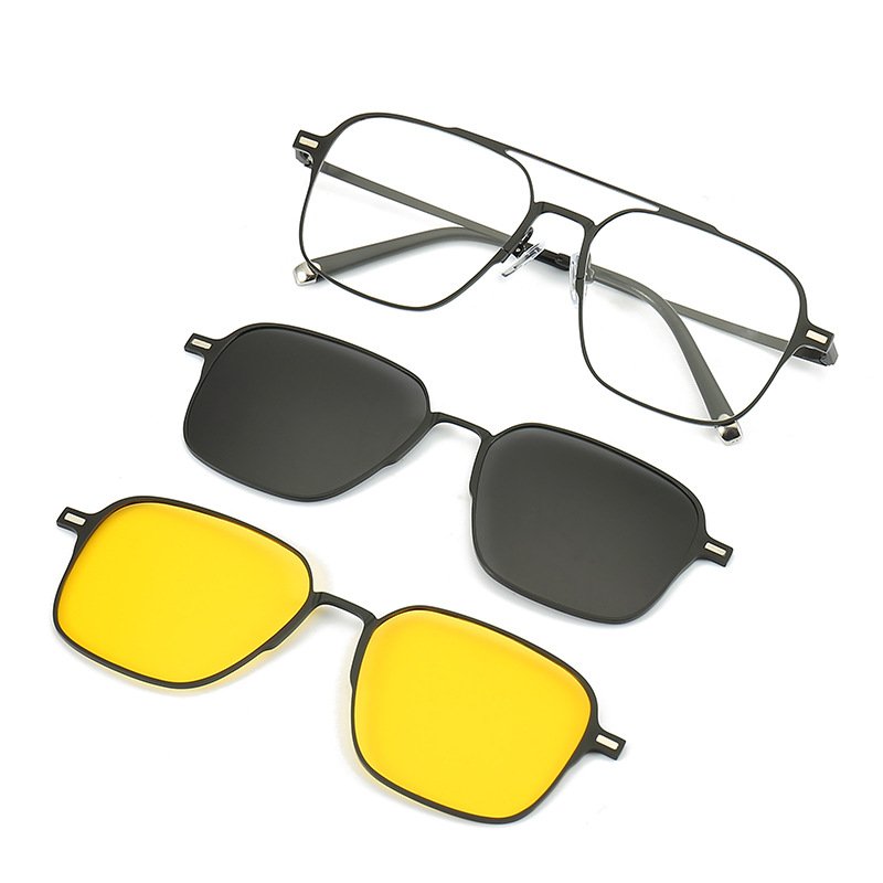 Polarized Sunglasses UV Protection Magnetic Suction Set Of Glasses - Image 9