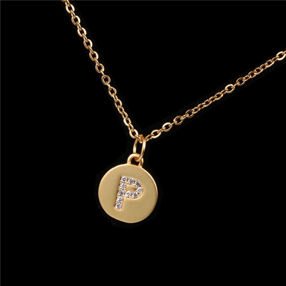 26 English Letter Pendant With Diamond Frosted Matte - Image 18