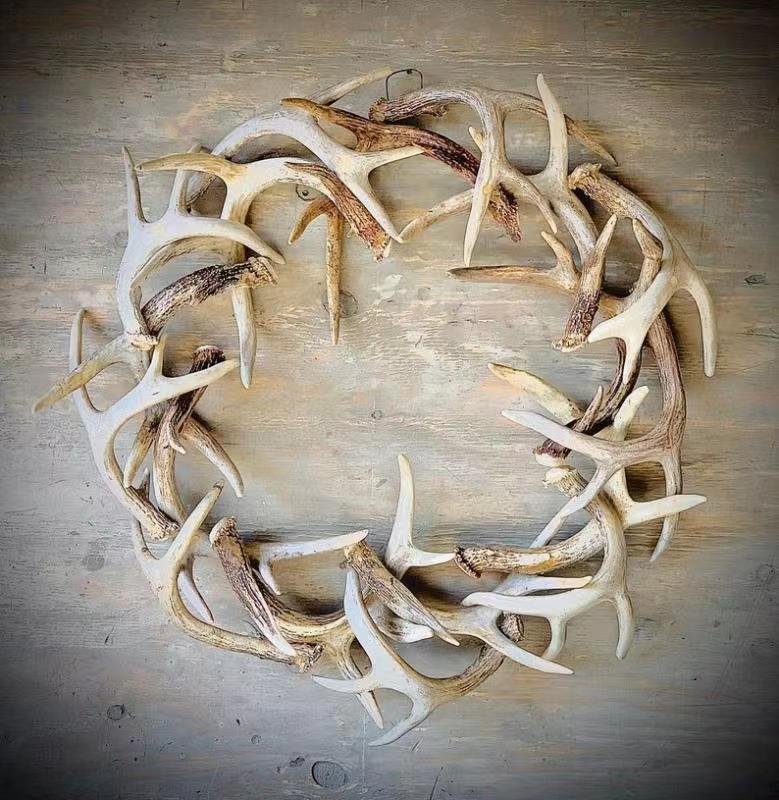 Solid Color Resin Flower Branch Wreath - Image 3