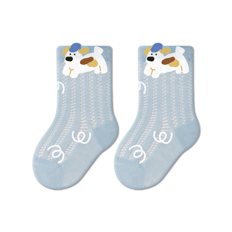 2026 Summer Thin Breathable Solid Color Mesh Baby Socks, A-Class Cotton Seamless Socks For Baby Boys And Girls - Image 3