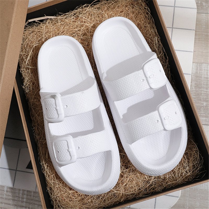 Buckle Slippers Women Outdoor Indoor Thick-soled Eva Bathroom Shoes - Image 9