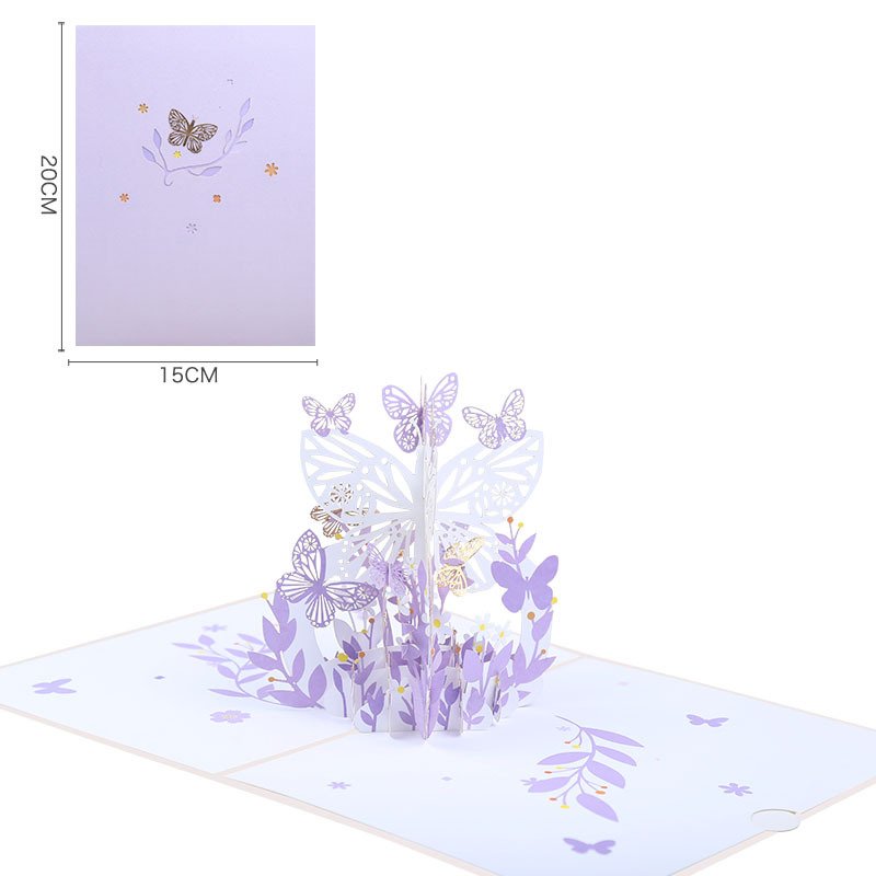 Mother's Day Pop-up Card With Colorful Butterflies - Image 36