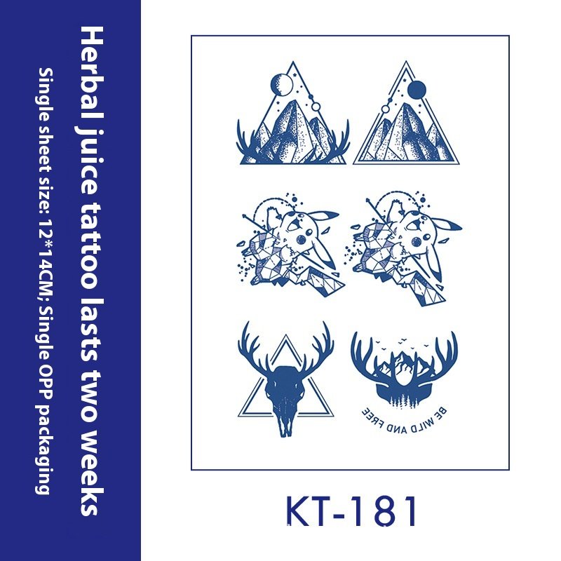 Tattoo Sticker English Letters Ins Style Men's Dark Women's Waterproof - Image 35