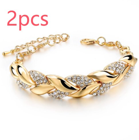 Golden leaf bracelet - Image 2