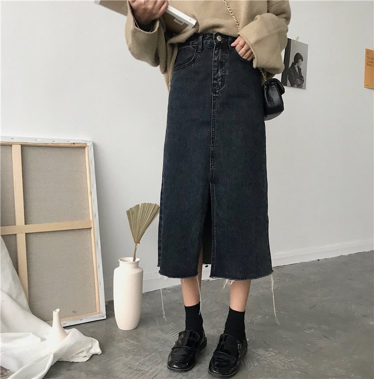 Denim Skirt Women's Autumn And Winter New Style - Image 2