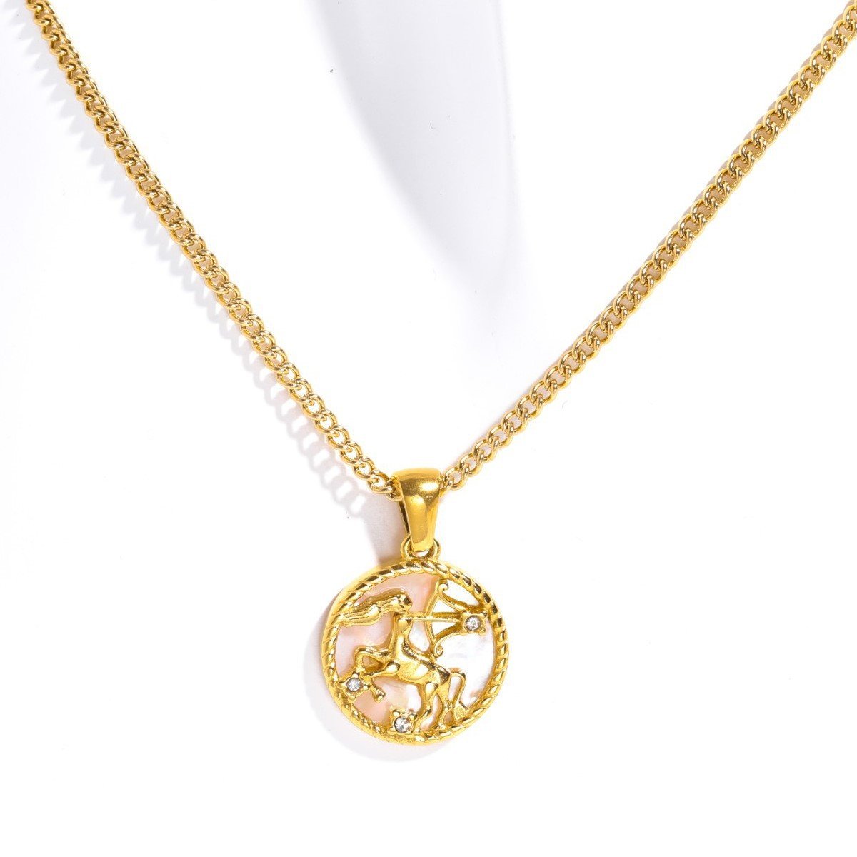 Stainless Steel European And American 12 Constellation Shell - Image 13