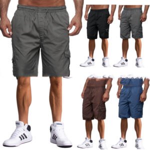 Men's Casual Multi Pocket Cargo Shorts Loose Outdoor