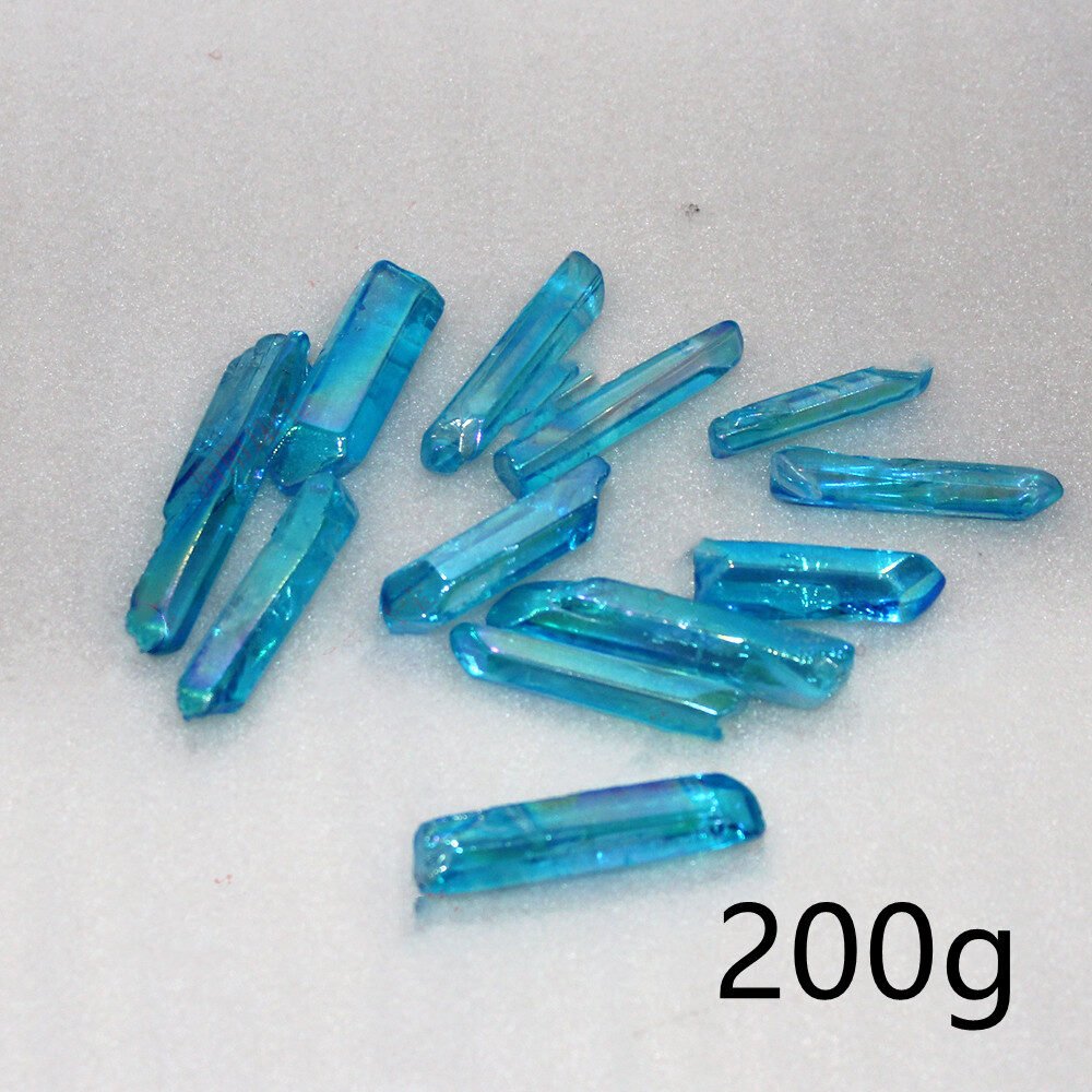 Natural Crystal Plating Blue Crystal Column Ornaments - Image 8