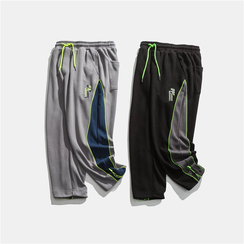 Men's Casual Pants Trendy Japanese Side Stripes