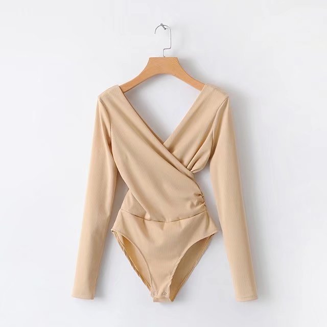 Cross stitching long sleeve jumpsuit - Image 5
